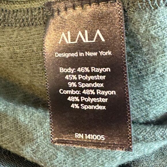 Alala SweatPants Womens Size‎ Medium High Rise Jogger Army Green athleisure knit - Picture 9 of 15